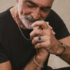 The Paladin Men’s Carbon Fibre and Steel Ring