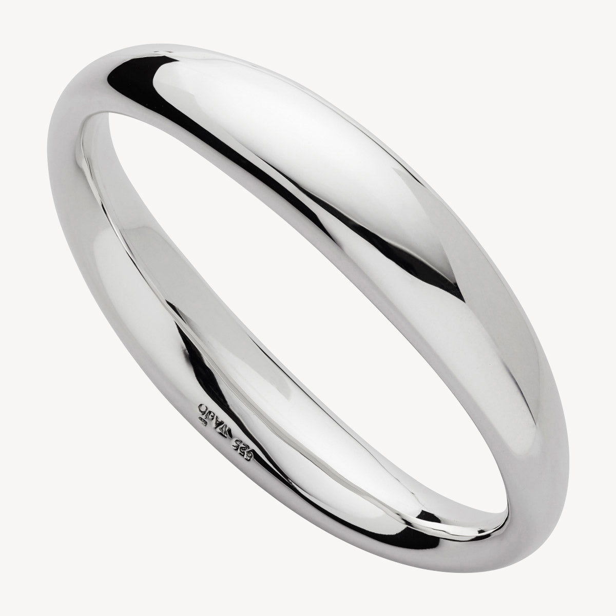 Sterling Silver Naj 'O' Bangle