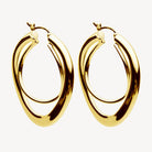 Yellow Gold Strudel Hoop